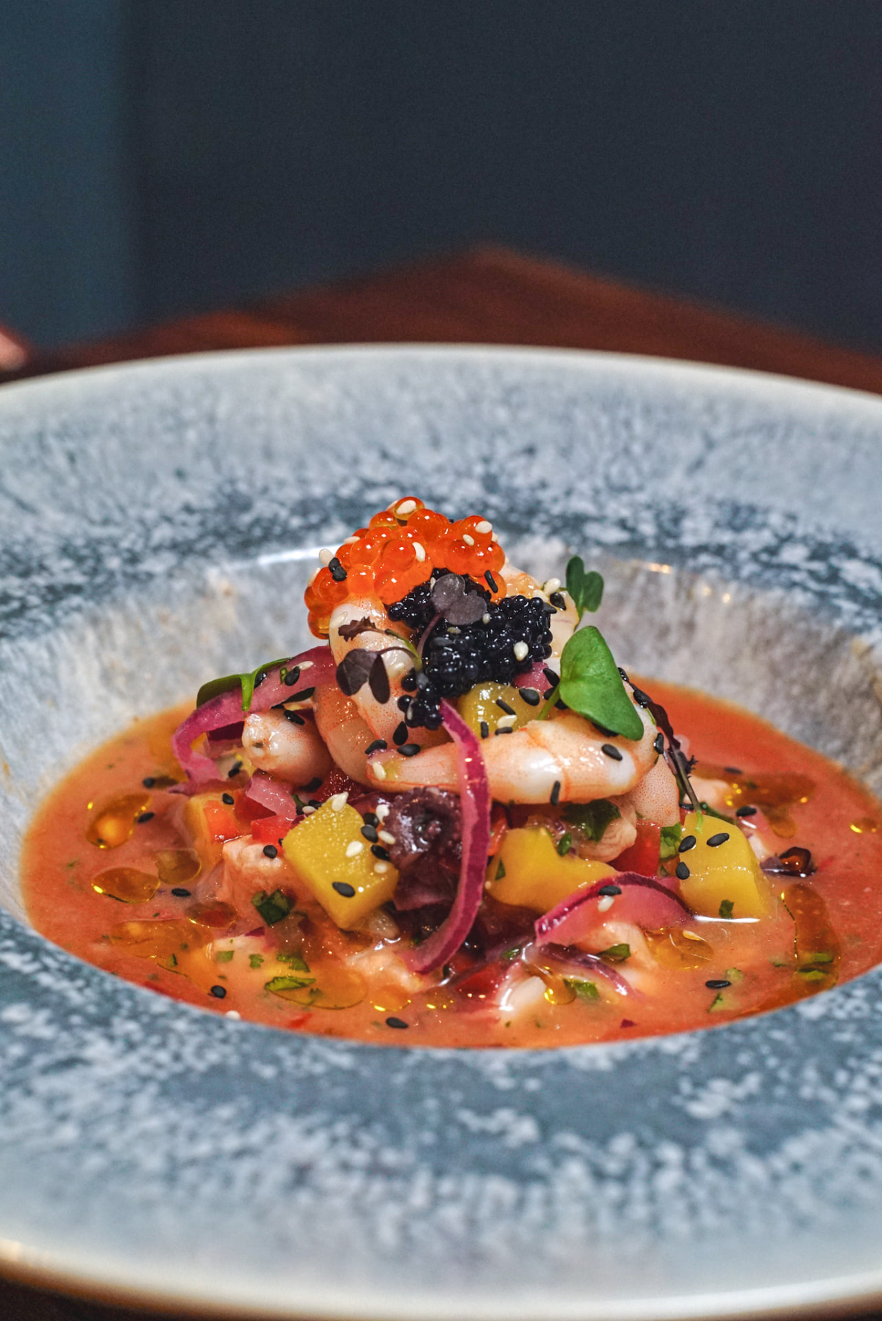 Ceviche de langostinos